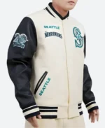 Seattle Mariners Varsity Jacket Right Arm Image