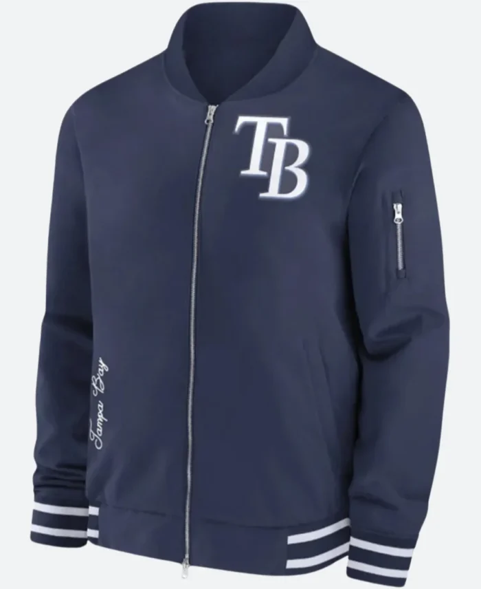 Tampa Bay Rays Bomber Jacket Front IMage