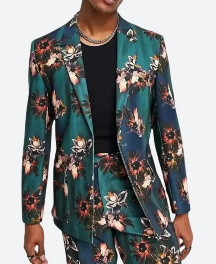 The Kelly Clarkson Show Kal Penn Floral Suit Back Image
