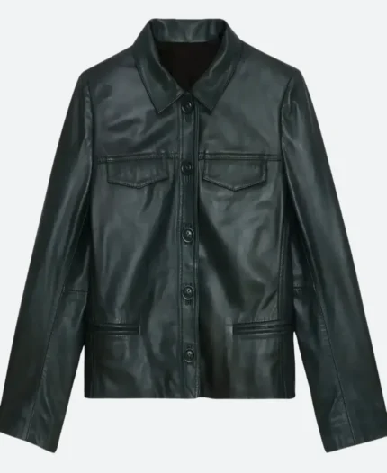 The Life List 2025 Alex Leather Jacket Front Image