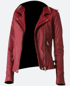 The Republic of Sarah Cooper Leather JacketFront Image
