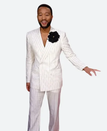 The Voice S25 John Legend Pinstripe Suit Front Image