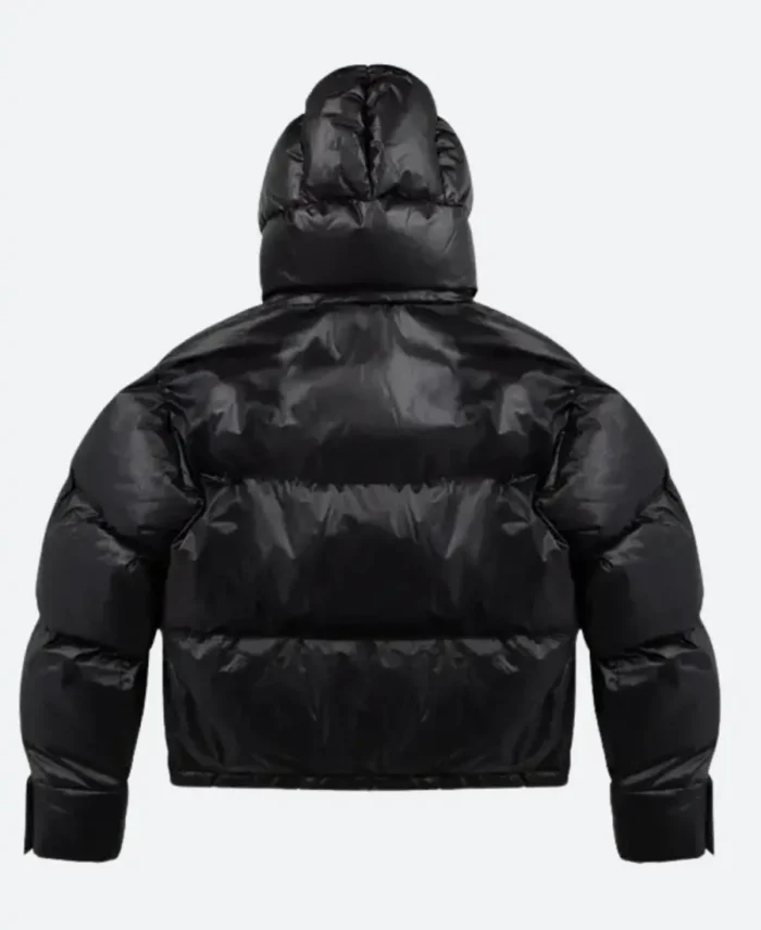 Trendt Vision Black Puffer Hooded Jacket