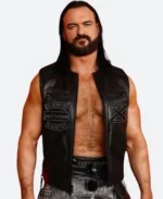 WWE Drew Mcintyre Leather Vest Back Image