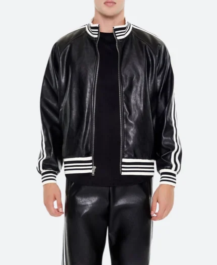 WWE Raw 2024 Seth Rollins Leather Jacket Front Image