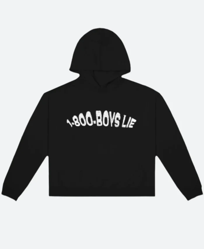 1 800 Boys Lie Hoodie Black Front Image