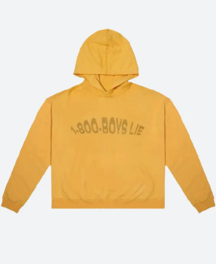1 800 Boys Lie Hoodie Front Yelow Image