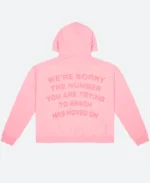 1 800 Boys Lie Hoodie Pink BAck Image