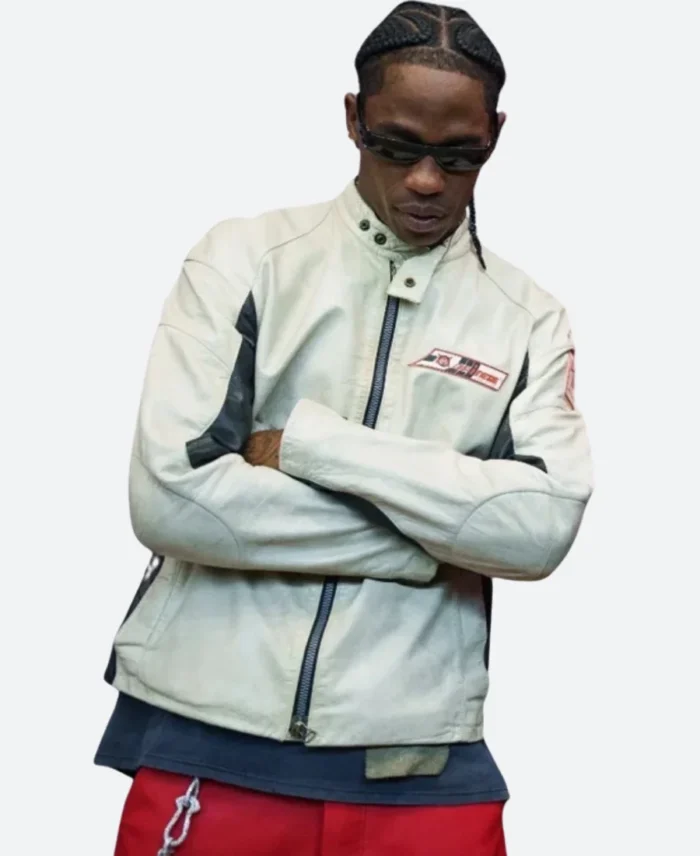 Barcelona Vs Real Madrid Travis Scott Leather Jacket