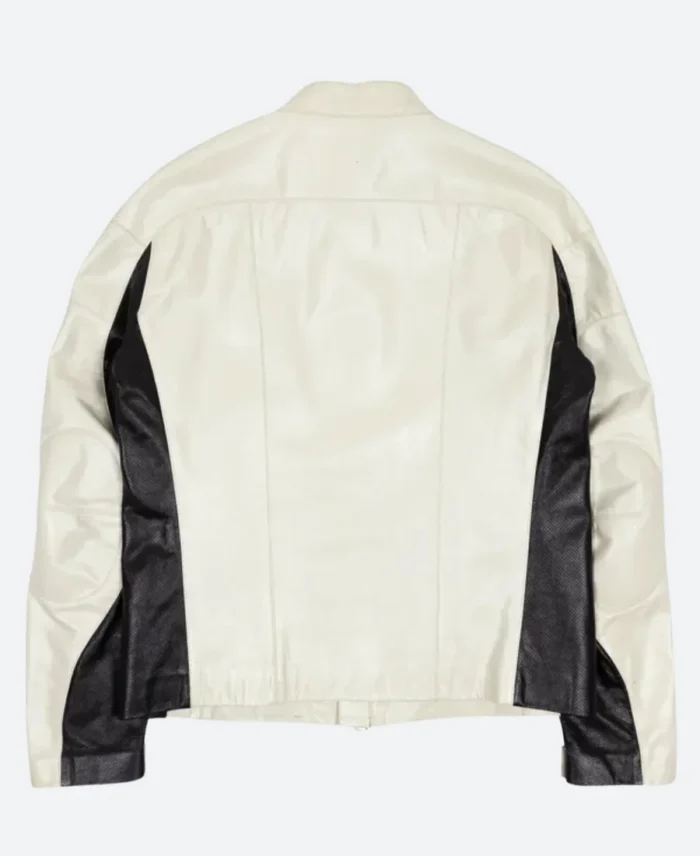 Barcelona Vs Real Madrid Travis Scott Leather Jacket Back Image