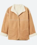 Best Christmas Ever Charlotte Sanders Suede Leather Jacket Front Image
