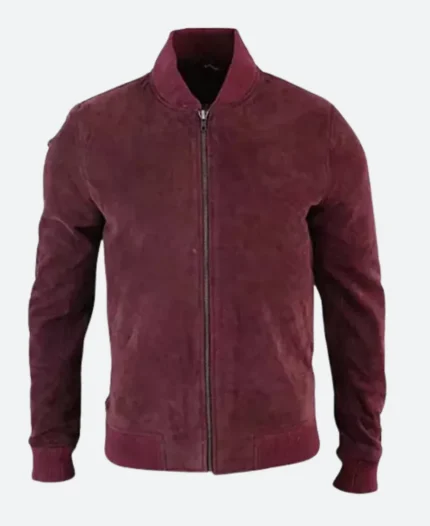 Black Mirror S05 Karl Suede Leather Jacket Front Image
