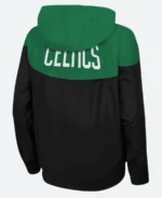 Boston Celtics Black Hooded Jacket Back Image