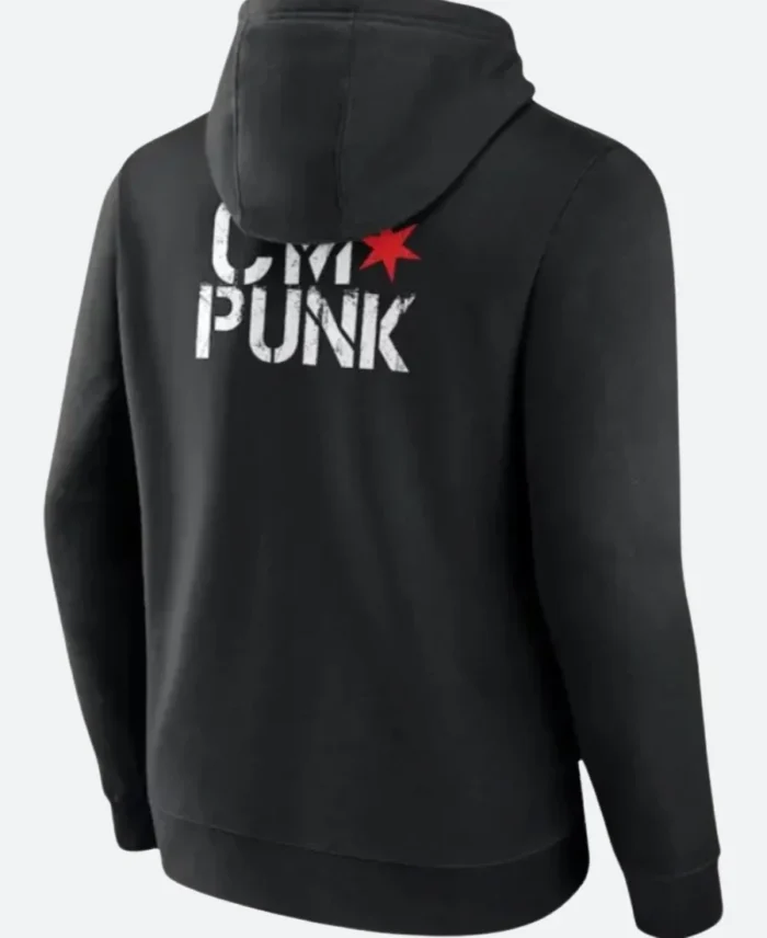CM Punk Pullover Hoodie Back Image