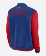 Chicago Cubs Dugout Bomber Jacket Back Image