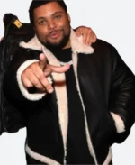 Den of Thieves 2 O'Shea Jackson Jr Leather Jacket Actor Image