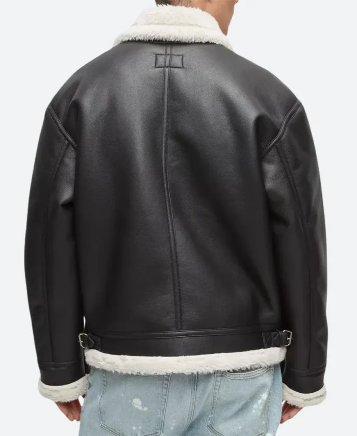Den of Thieves 2 O'Shea Jackson Jr Leather Jacket Back Image
