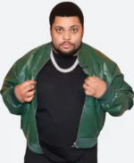 Den of Thieves 2 Pantera Premiere O'Shea Jackson Jr. Leather Jacket Actor Image