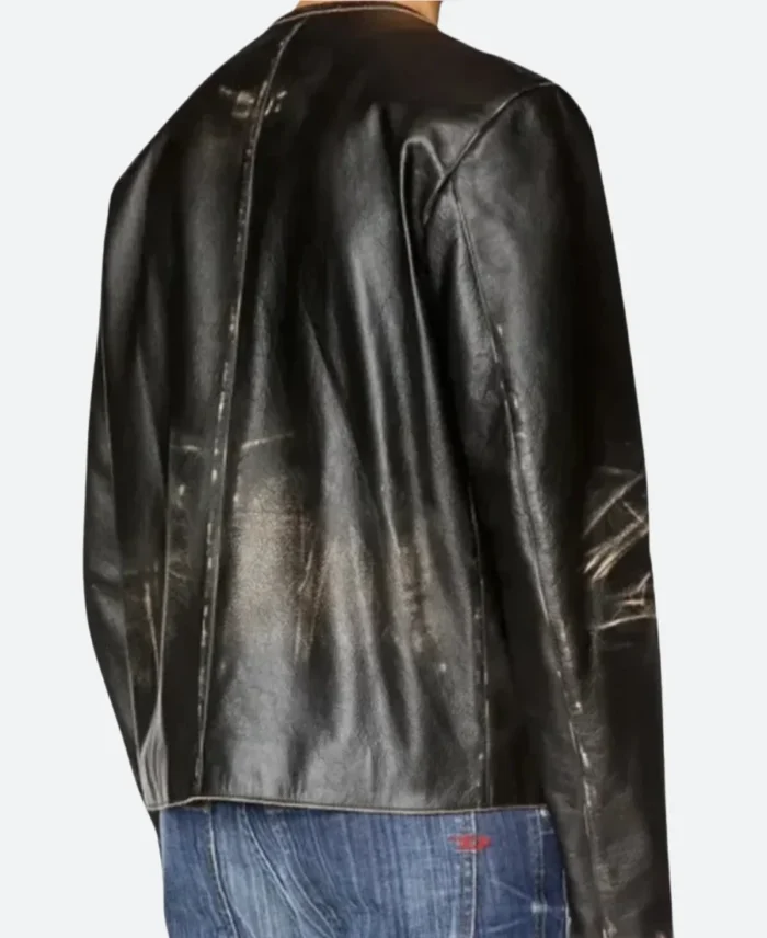 Diesel Leather Jacket Back Image