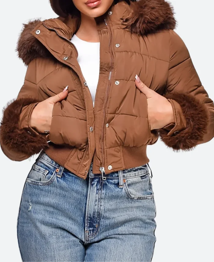 Dope Thief S01 Sherry Quilted Puffer Jacket Front Image