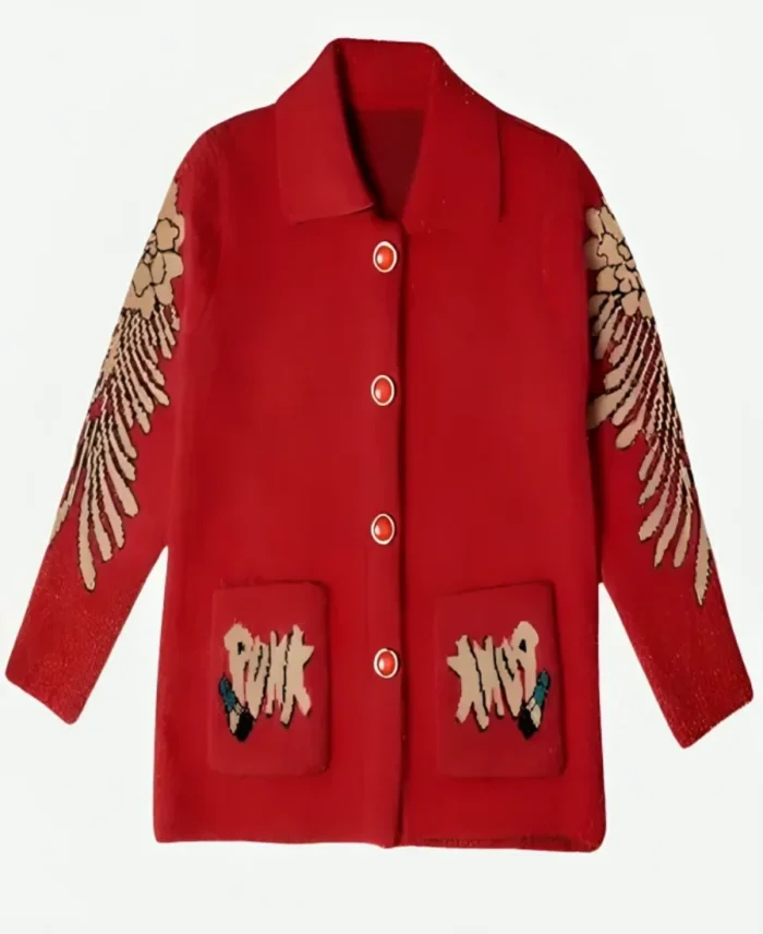 Christmas Santa Poncho Coat Back Image