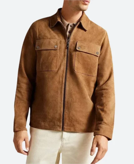 Frasier Dr. Frasier Crane Suede Leather Jacket Front IMage