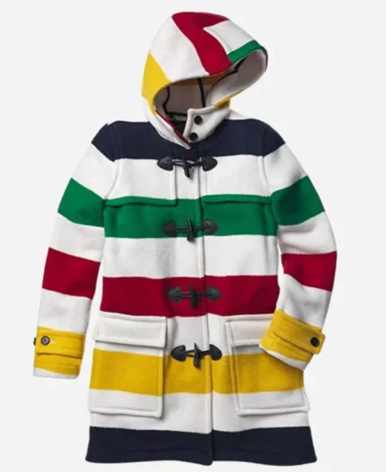 Christmas Santa Poncho Coat Back Image
