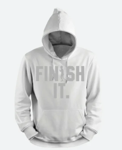 Hugh Jackman Finish It Hoodie Front Image