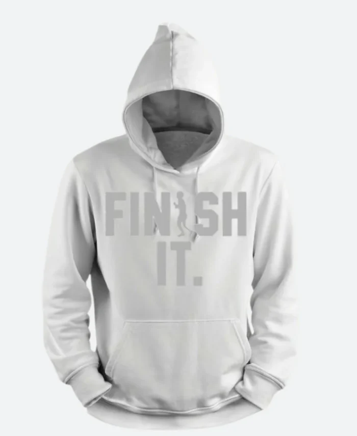 Hugh Jackman Finish It Hoodie Front Image
