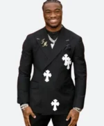 Jalen Milroe 2025 Draft Red Carpet Blazer Front Image