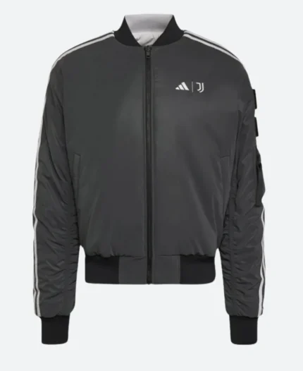 Juventus FC X Nasa Bomber Jacket Blaack Front Image
