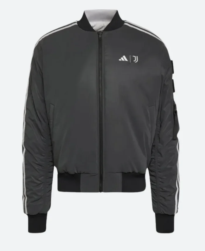 Juventus FC X Nasa Bomber Jacket Blaack Front Image