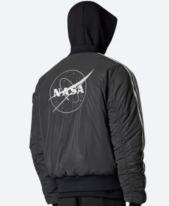 Juventus FC X Nasa Bomber Jacket Black Back Image