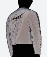 Juventus FC X Nasa Bomber Jacket White Back Image