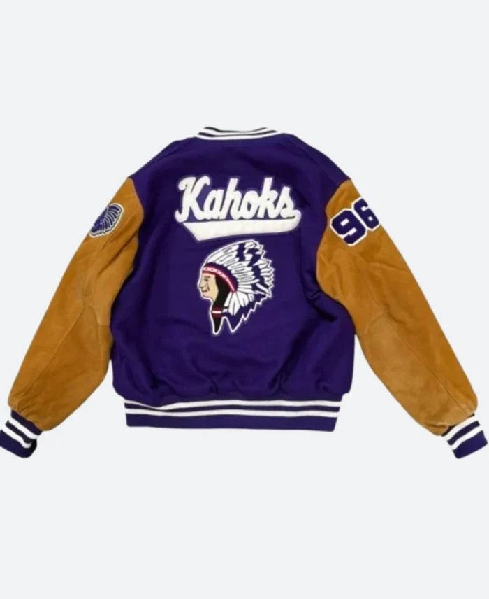 Kahoks Letterman Jacket Back Image