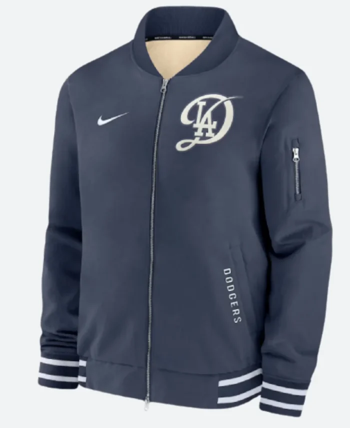 LA Dodgers City Connect Bomber Jacket Front Image