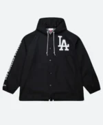 LA Dodgers Coaches Hooded Jacket Front Image