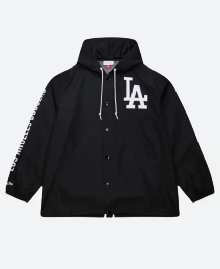 LA Dodgers Coaches Hooded Jacket Front Image