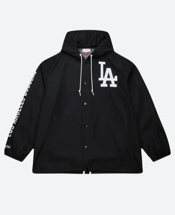 LA Dodgers Coaches Hooded Jacket Front Image