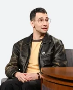 Late Night With Seth Meyers Show Jack Antonoff Leather Jacket Zoom Image
