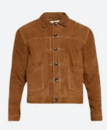 Law and Order Organized Crime S05 Stabler Jr. Suede Leather Jacket Front Image