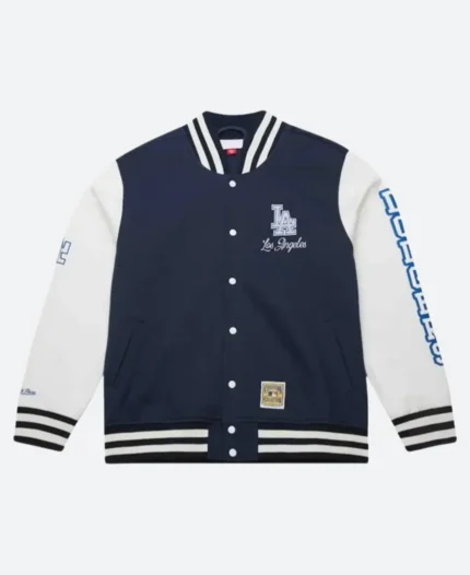 Los Angeles Dodgers Washed Varsity Jacket Front Image