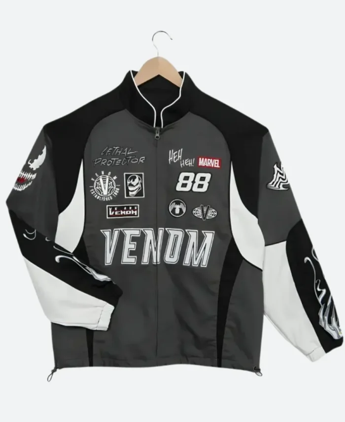 Marvel Venom The Last Dance Biker Jacket Front Image