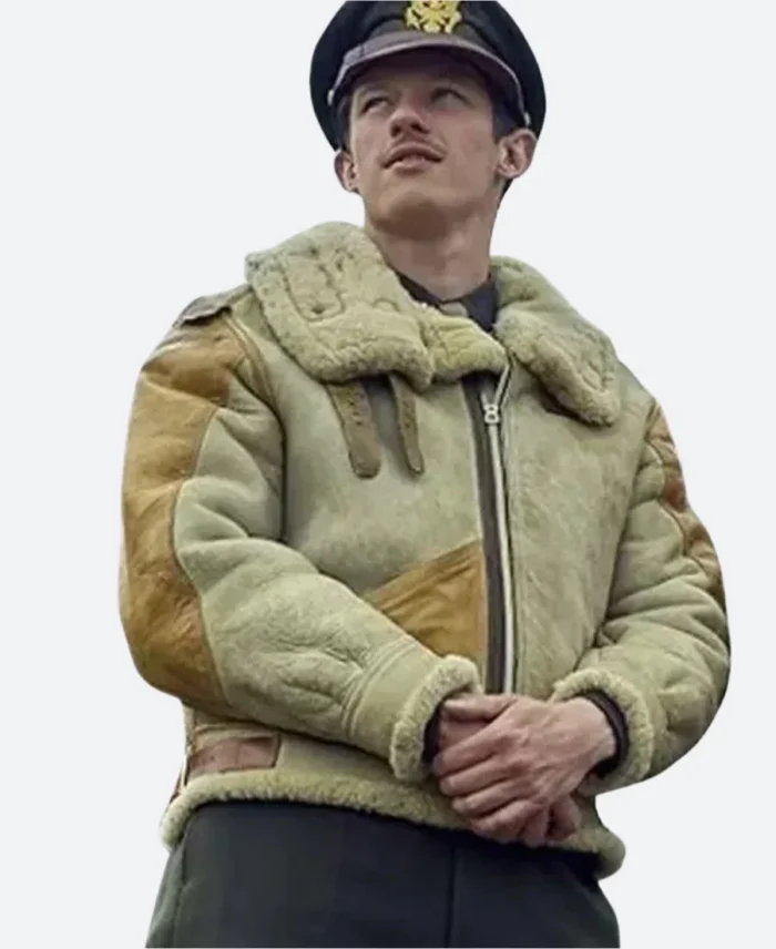 Masters Of The Air Maj. John Bucky Egan B3 Shearling Leather Jacket