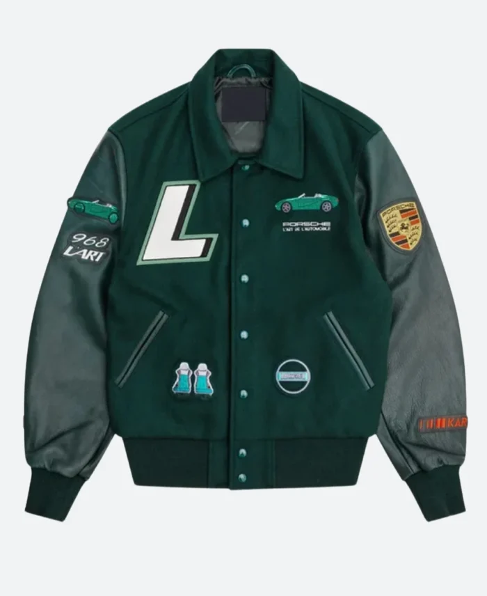 Maya Jama Varsity Jacket Back Image
