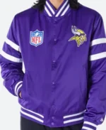 Minnesota Vikings Varsity Jacket Back Image