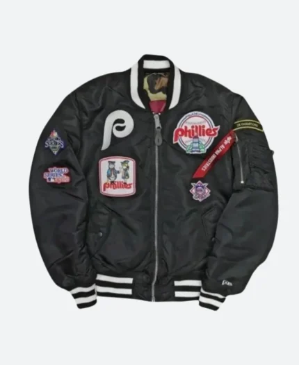 New Era X Philadelphia Phillies Bomber Jacket Front Image