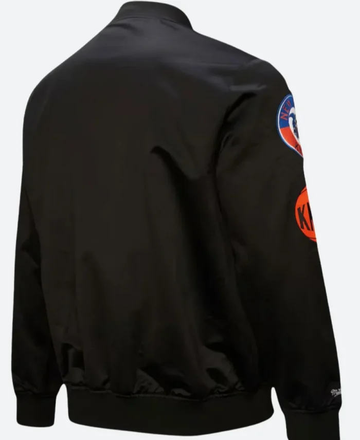 New York Knicks Hardwood Varsity Jacket Back Image