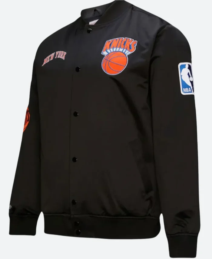 New York Knicks Hardwood Varsity Jacket Front Image