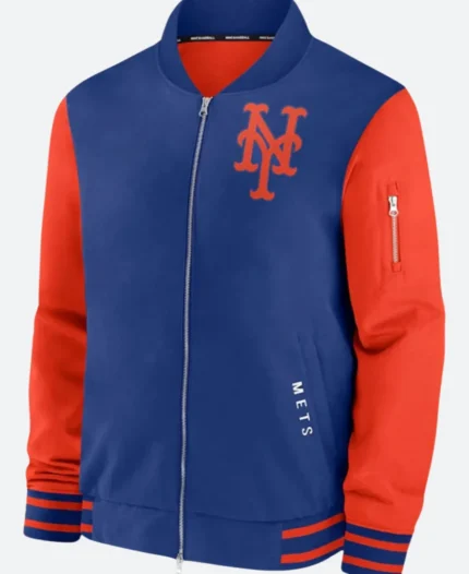 New York Mets Dugout Bomber Jacket Front IMage